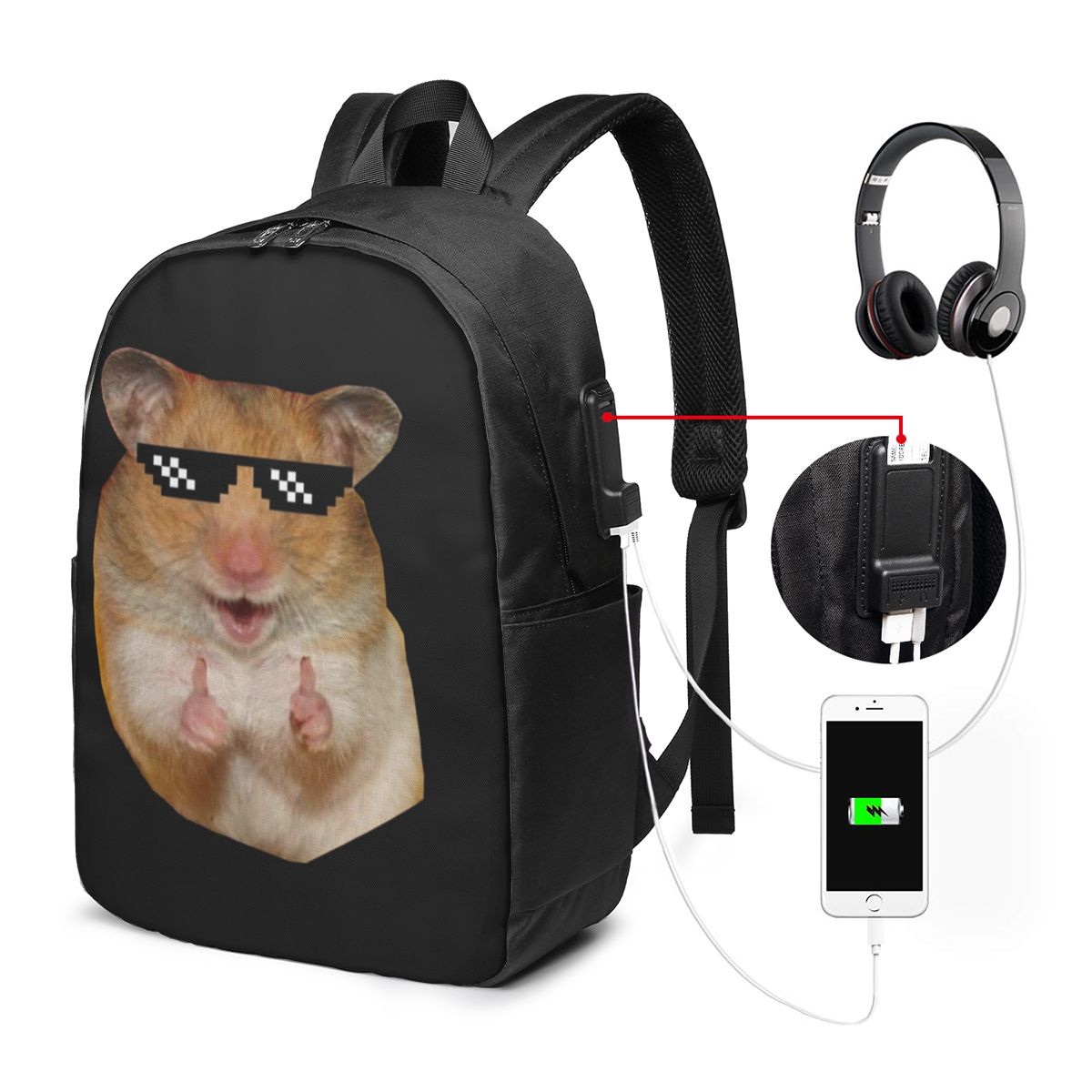 Womens Backpack - Sac à dos amusant en forme