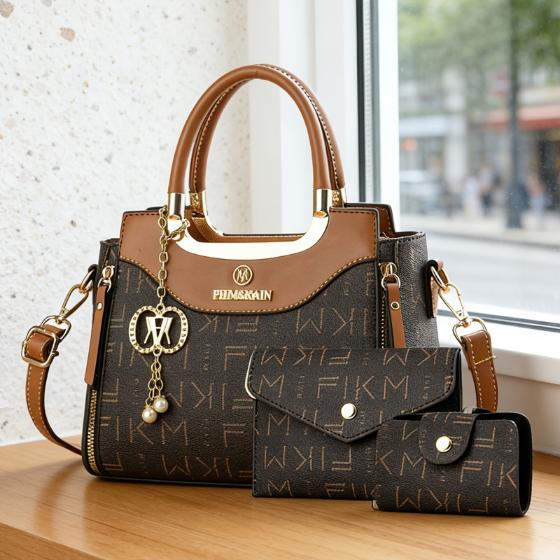 Women Bags Luxury - Ensemble de 3 sacs imprimés de