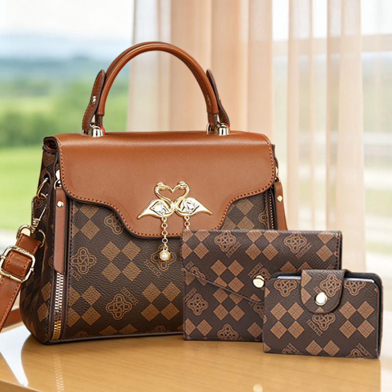 Women Bags Luxury - Ensemble de 3 sacs pour femme,