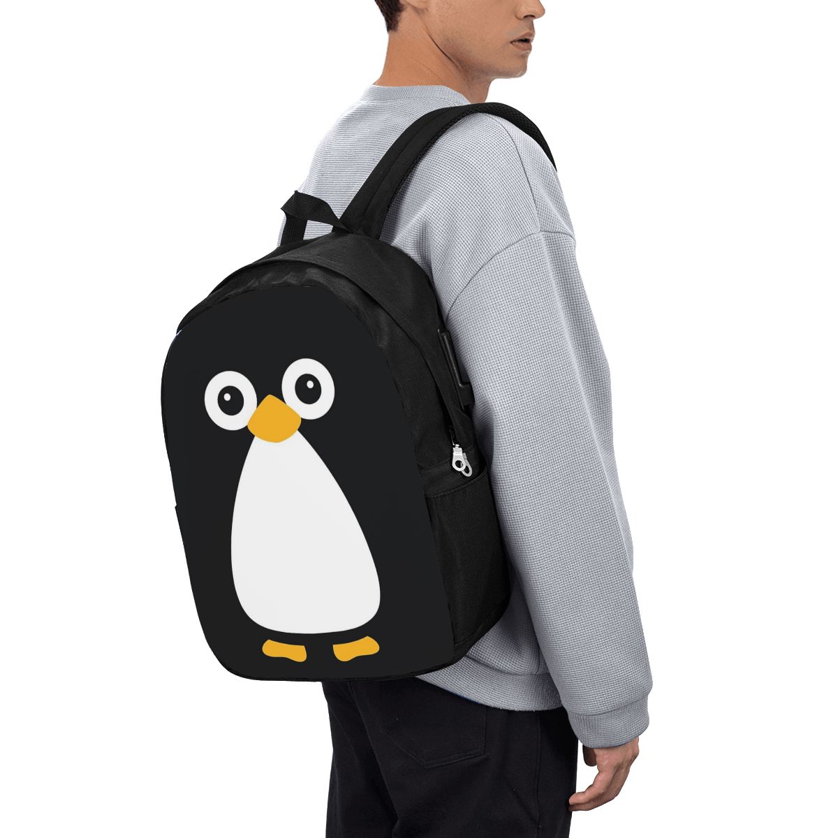 Womens Backpack - Sac à dos pingouin mignon en