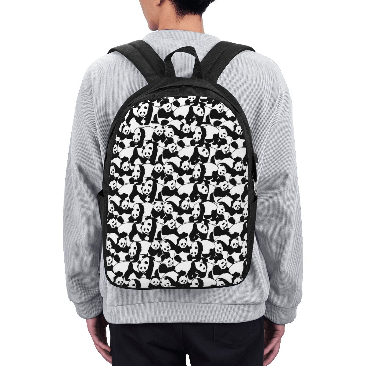 Womens Backpack - Sac à dos à motif Panda,