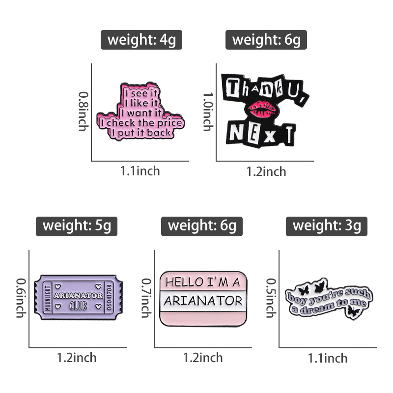 Épingles en émail Thank U Next - Women Bags Next avis et prix