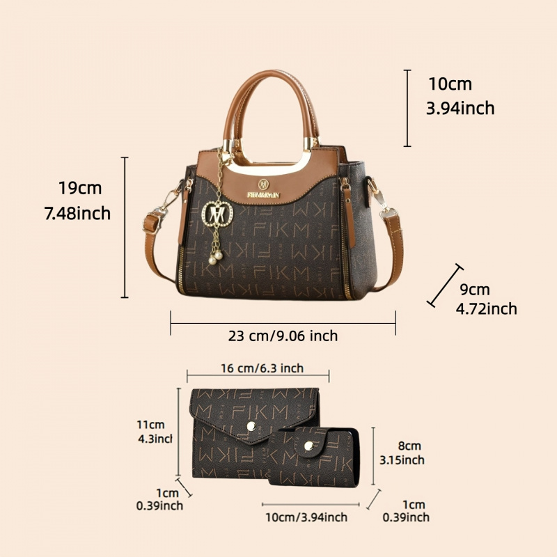 Ensemble de 3 sacs imprimés de - Women Bags Luxury avis et prix