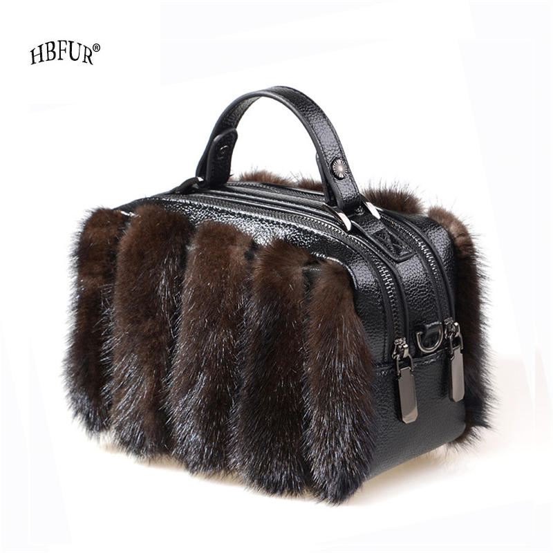 Sac en fourrure de vison natur - Women Bags Pk avis et prix