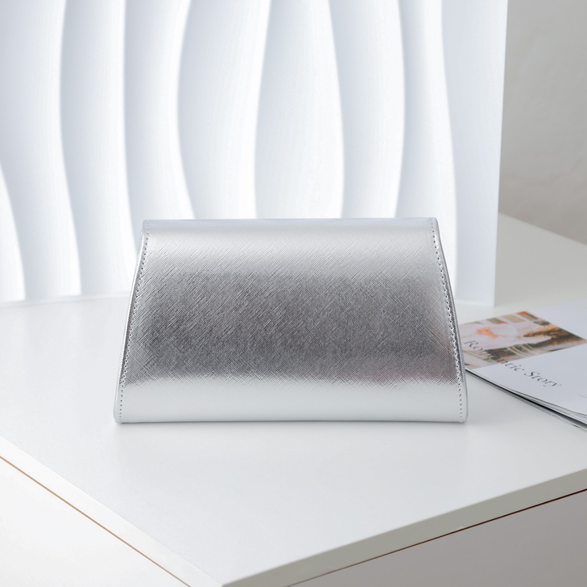 Sac à main en PU argenté textu - Women Handheld Bags avis et prix