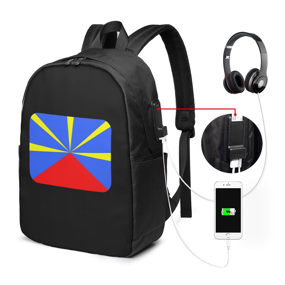 Sac à dos avec drapeau de l'îl - Womens Backpack avis et prix