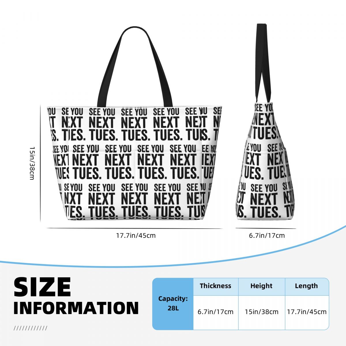See You Next Tuesday Swearing  - Women Bags Next avis et prix