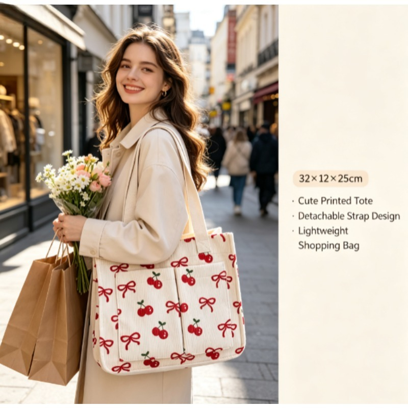 Sac écologique en velours côte - Women Handheld Bags avis et prix