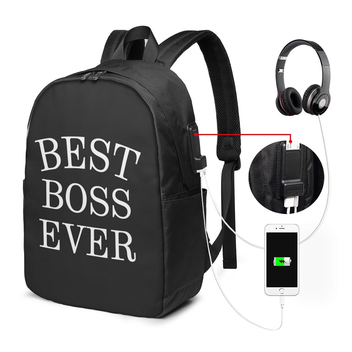 Sac à dos Lady Best Boss Ever, - Womens Backpack avis et prix