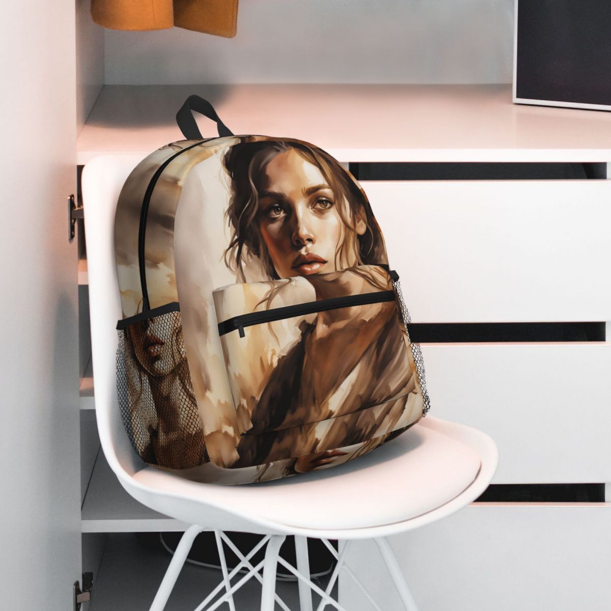 Fille à côté aquarelle peintur - Women Bags Next avis et prix